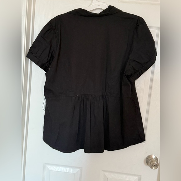 Torrid Black Button Down Shirt with Red Cherry Accents - Picture 8 of 11